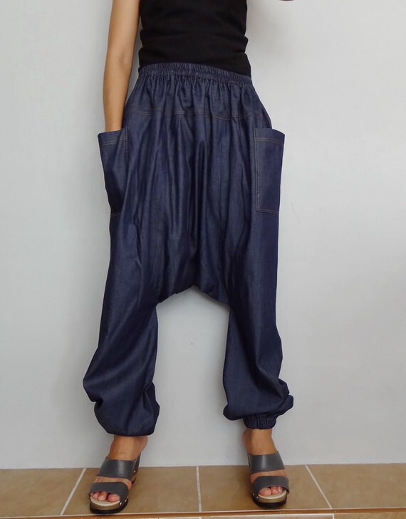 Unisex Drop Crotch Harem Streetwear Hip Hop Pants in Imported - Etsy