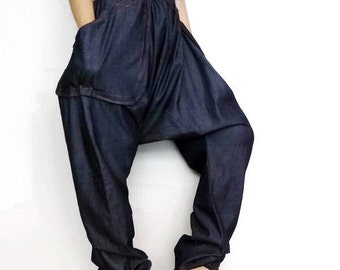 Harem pants unique Denim Cotton lightweight