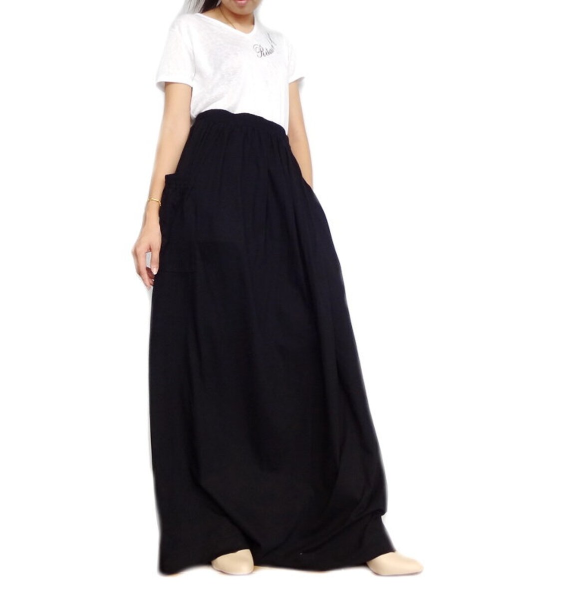 Women Maxi Long Skirt Casual Gypsy Bohemian Cotton Blend in - Etsy