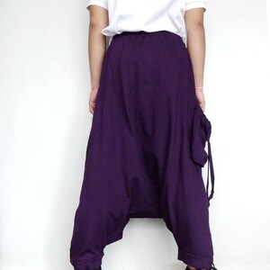 Harem Pants Gray in Cotton Blend Unisex - Etsy