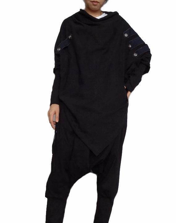 トップス HYKE LONG SLV-TEE BIG PONCHO 1 HYKE LONG SLV-TEE BIG PONCHO 1