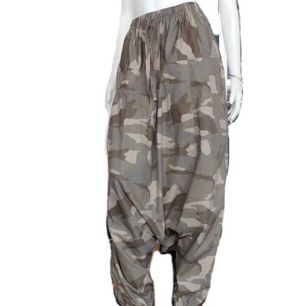 Pantalon de sarouel Camouflage Drop Crotch Unisexe wear