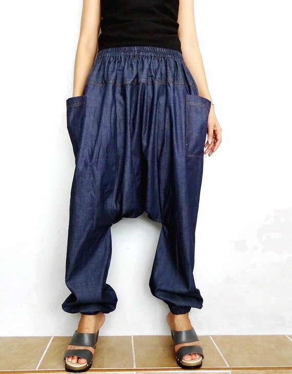 Unisex Drop Crotch Harem Streetwear Hip Hop Pants in Imported - Etsy