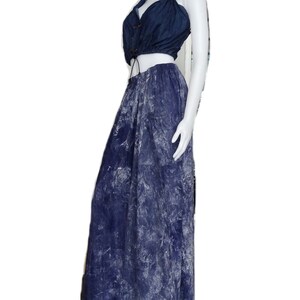 Lange maxi-rok dames van katoenmix OOAK