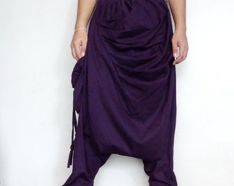 Harem Pants Purple Unisex