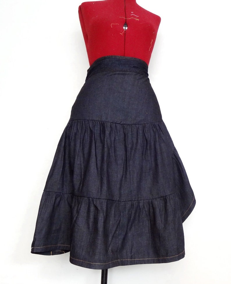 Unbranded Asymmetrical Ruffle Hem Skirt