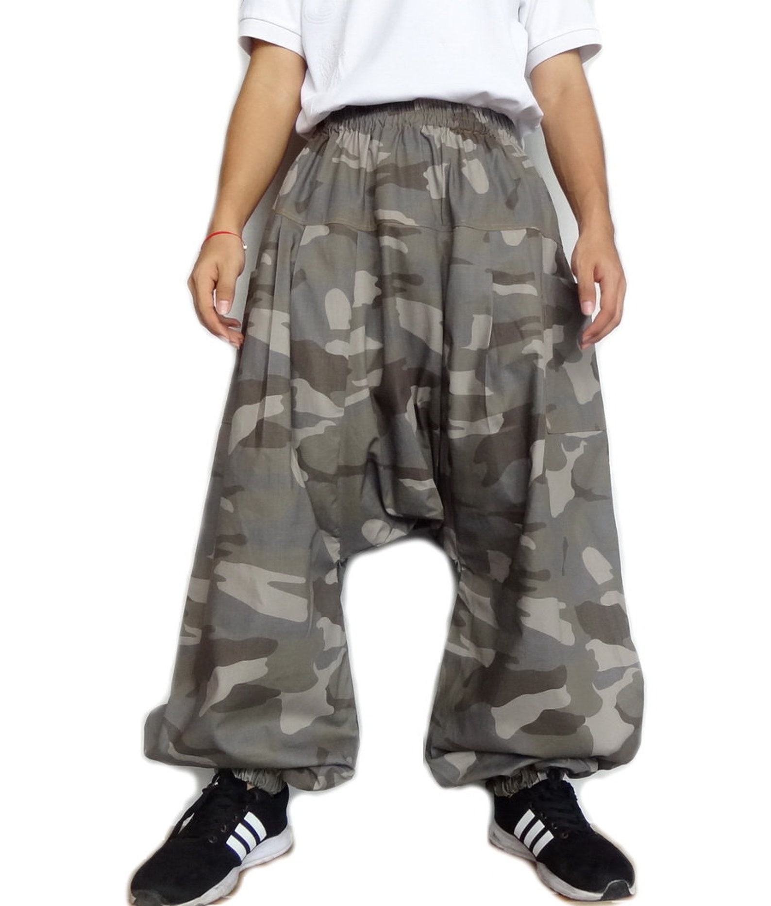 Drop Crotch Camouflage Baggy Pants Urban Streetwear Dancewear Etsy