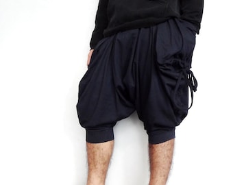 Capri Pants Dark Blue Unisex Short