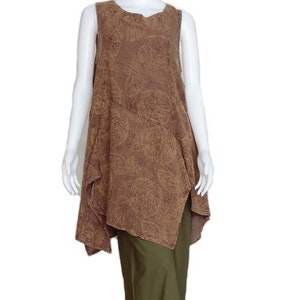 Tunic Tops Cotton Sleeve Less