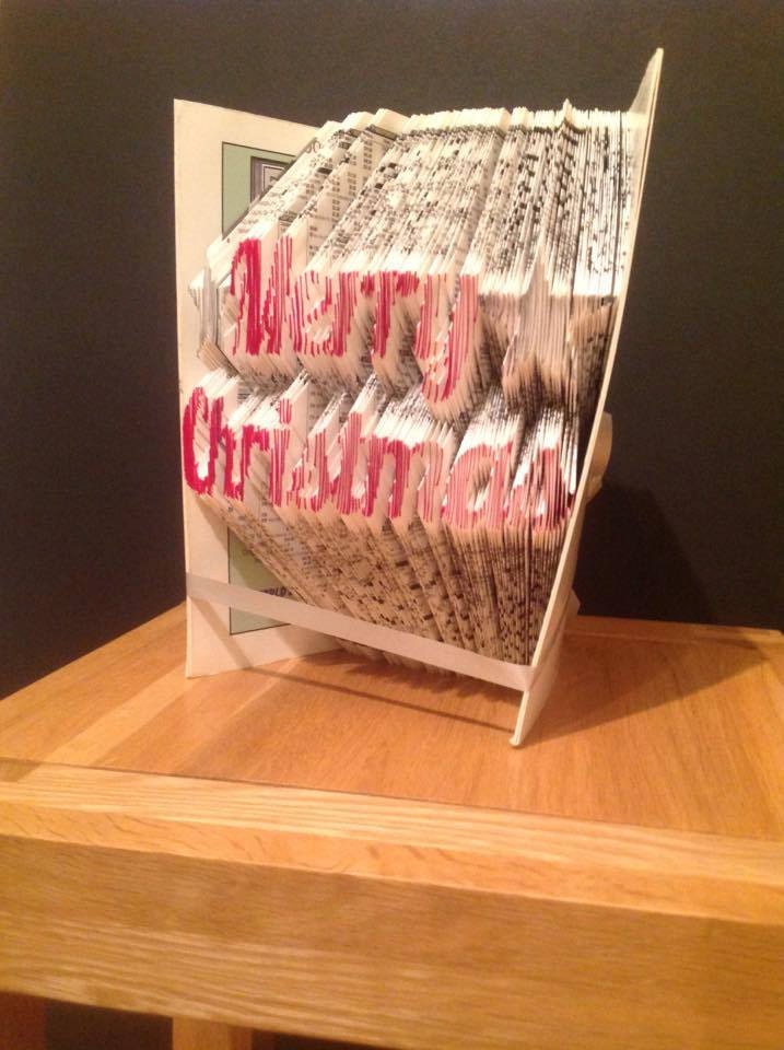 Merry Christmas Book Folding Pattern - Etsy