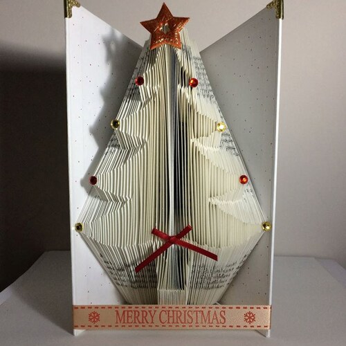 Christmas Tree Book Folding Pattern 2 Looks Free Printable Etsy