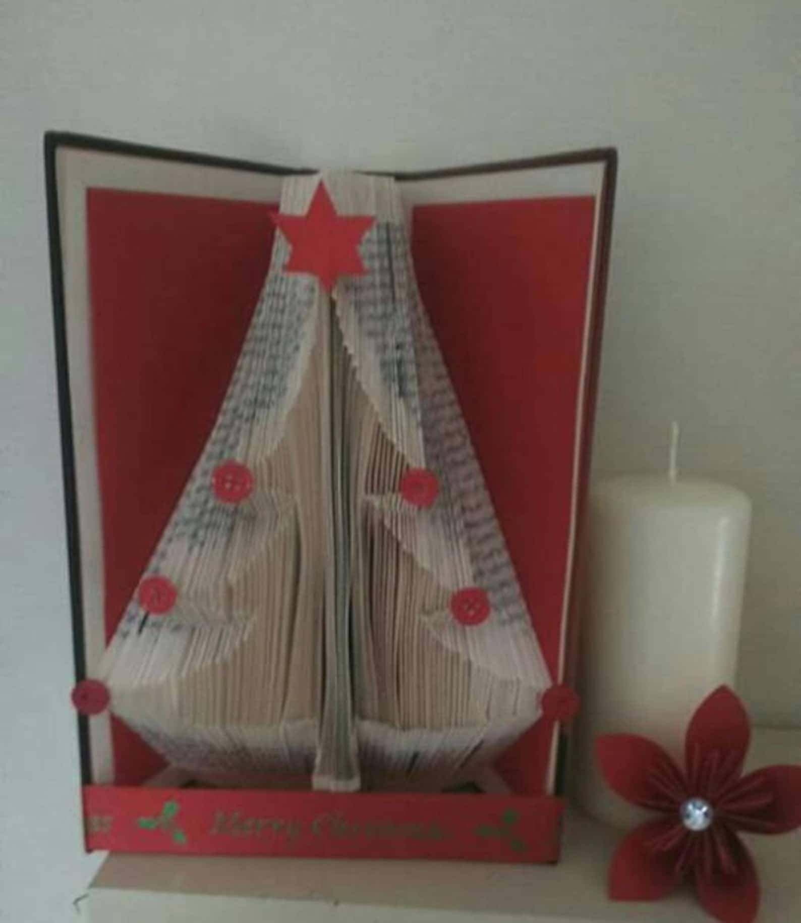 Christmas Tree Book Folding Pattern - Etsy