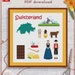 City cross stitch pattern, Switzerland cross stitch, Swiss pattern, Little town pattern, Little city pattern, Cross stitch PDF, PDF pattern