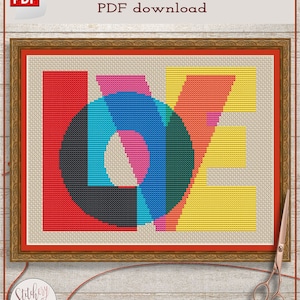 Liebe Kreuzstichmuster PDF