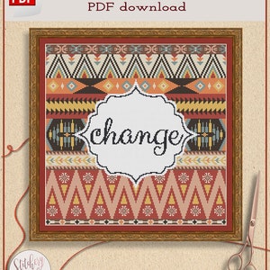 Cross stitch pattern, custom words