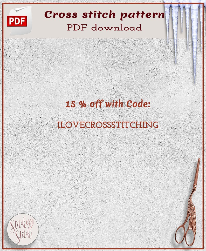 Frozen cross stitch pattern Let it go cross stitch chart Subversive cross stitch design Modern cross stitch pattern PDF image 6