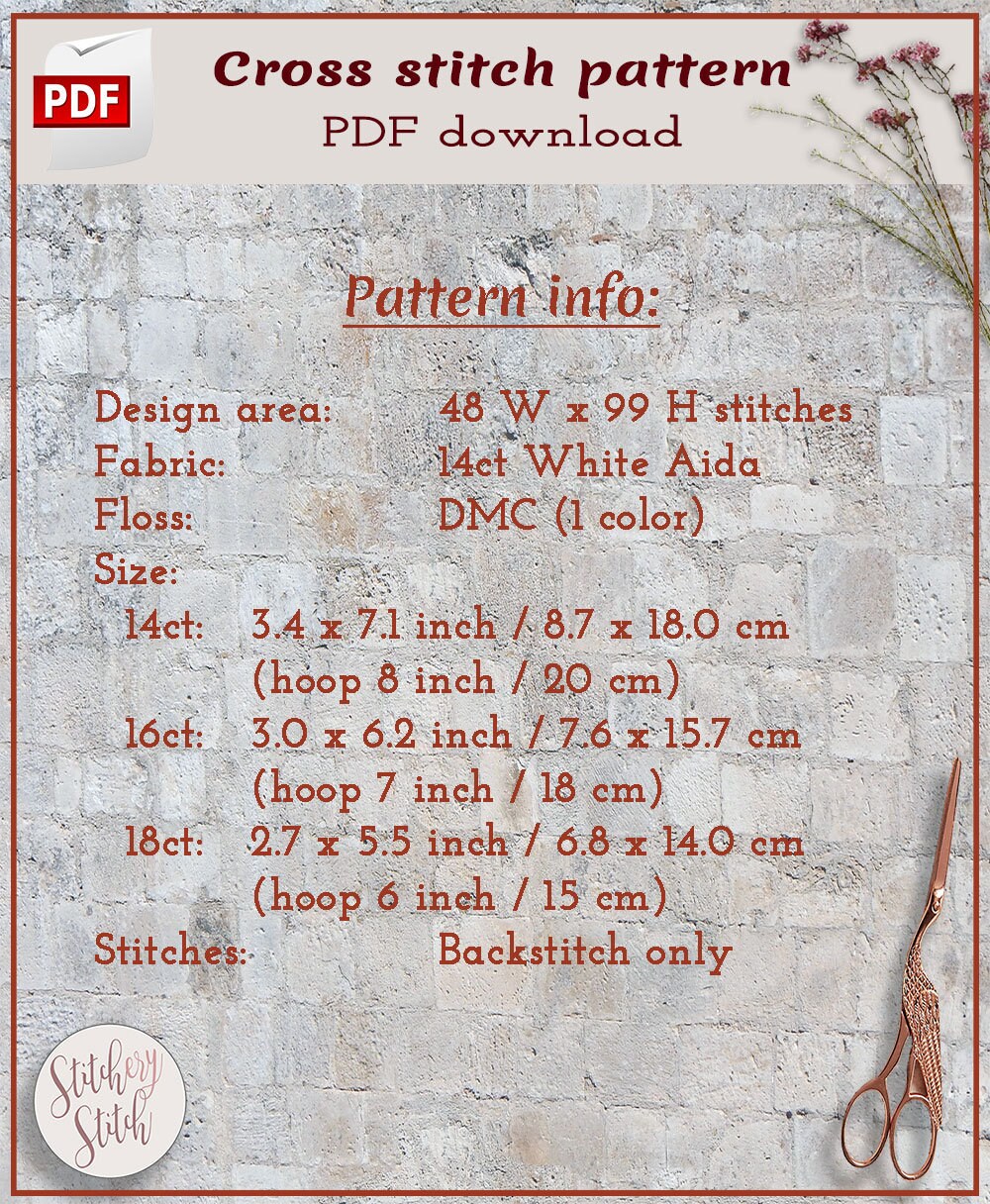 Eiffel Tower Cross Stitch Pattern Paris Cross Stitch Chart | Etsy