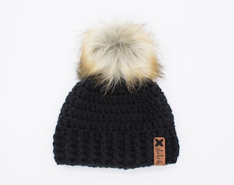 Crochet Black Hat Beanie