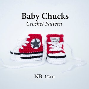Baby Chucks Crochet Pattern - PDF Download