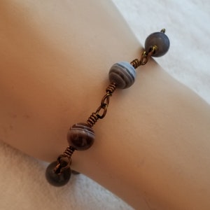 Botswana Agate Copper Bracelet