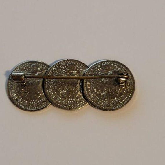 Vintage Maria Theresa Coin Brooch View 4