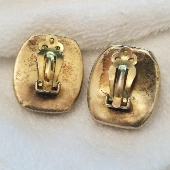 Simon Sebbag Gold Sterling Silver Clip On Earrings - image 2