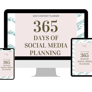Social Media Planner | Weekly and Daily Planner | Content Planner | Digital Social Media Calendar | Content Calendar | Business Planner |