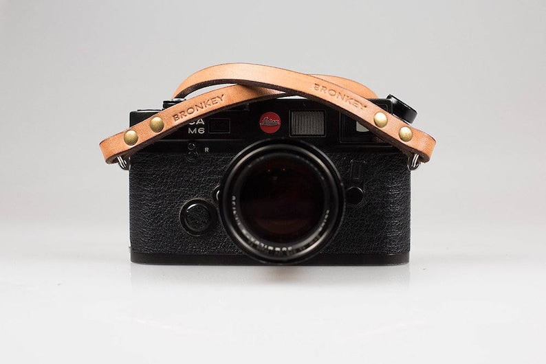 Nikon Fuji X serie Tanned color Berlin #1 DSLR Leather Camera Strap for mirrorless vintage /& more. Bronkey Olympus 35mm Leica
