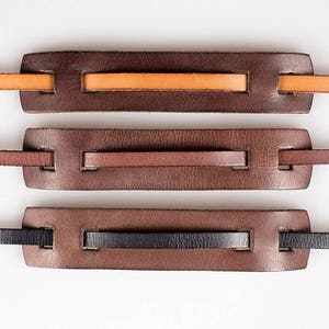 BRONKEY - Neck patch for leather camera strap original bronkey brand strap, mirrorless and compact cameras, Leica, Fuji, Sony, Olympus, etc