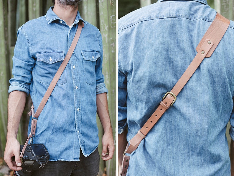 Bronkey Sling Leather Camera Strap Sling Camera Harness Etsy