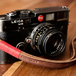 BRONKEY - Cinturino in pelle, polso, mano, fotocamere compatte, mirrorless, Nikon, Leica, Fuji, Sony, Olympus, Fujifilm, vintage...
