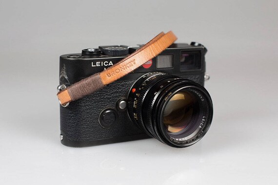 Nikon Fuji X serie Tanned color Berlin #1 DSLR Leather Camera Strap for mirrorless vintage /& more. Bronkey Olympus 35mm Leica
