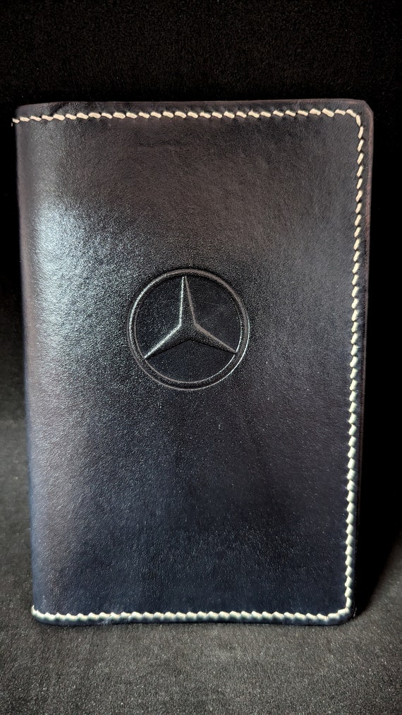 Car Document Holder Handmade Leather Mercedes Registration 