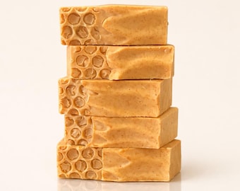 Raw Turmeric Soap w/ Kojic Acid and Lemon Essential Oil - 3.5oz
