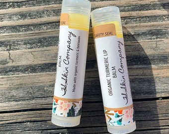 Pinker Lips Lip Balm | Organic TURMERIC LIP BALM | Turmeric lip balm | Natural Lip Balm