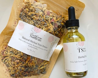 Yoni Herbal Steam + Yoni Herbal Infused Oil (Yoni Steam Set)