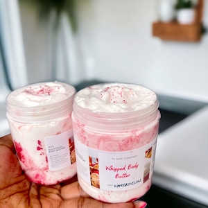 Watermelon  Body Butter - Body Cream - Body Glaze - Olive Oil, African Shea Butter, Castor Oil 4 oz 8oz