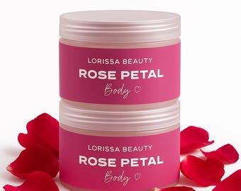 Real Rose Body Butter - Skin Moisturizer - Rose Petal Body Butter - Rose Cream Body Cream - Goddess Body Butter
