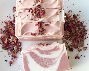 YONI BLUSH | Natural Yoni Soap with rose water and essential oil | Intimate Cleanser 4oz