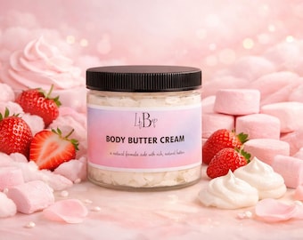 BODY BUTTER | Whipped Shea Body Butter , Dry Skin , Skin Moisturizer, Chemical Free Body Butter