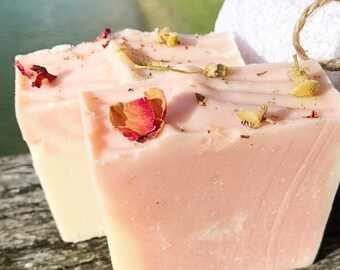 YONI GODDESS- Apple Cider Vinegar & Rose Clay Vagina | Vaginal Yoni Soap Handmade Tea Tree  Rosemary Rose Clay Bath