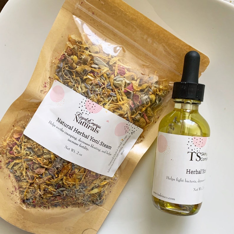 Yoni Herbal Steam Yoni Herbal Infused Oil Yoni Steam Set Etsy