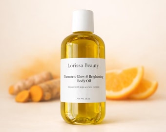 Turmeric Glow Brightening Body Oil – Natural Radiance Formula (2oz, 4oz)