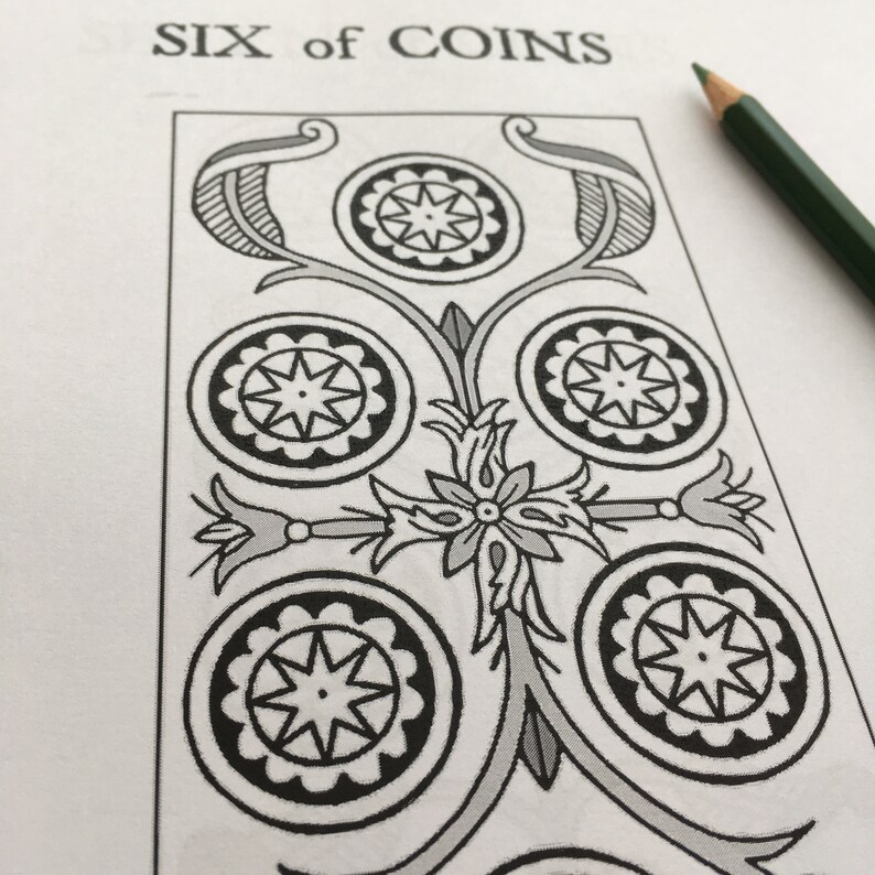Download Tarot Coloring Book Printable Tarot Coloring Book with | Etsy