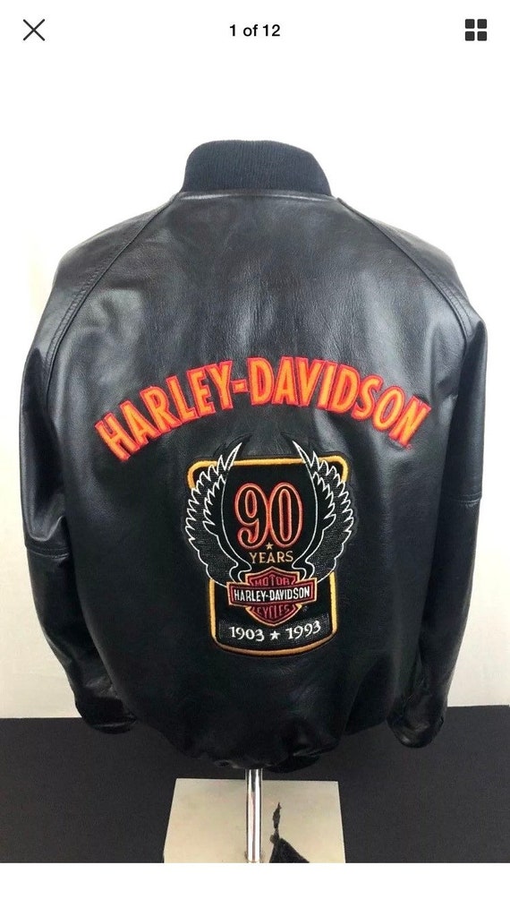 Harley Davidson Mens 90th Anniversary bomber Jacke