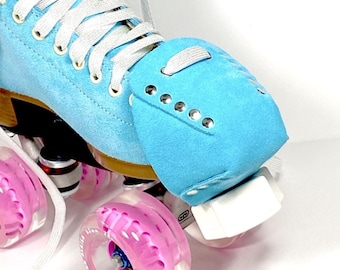 True Blue Suede Toe Caps for Roller Skates / Toe Guards (Moxi Malibu "True Blue") (Pair) by ROLLERSTUFF