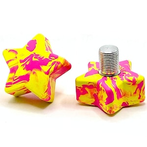 ROLLERSTUFF TWINKLE TOES Disco Lemonade Star Toe Stops (Pair)
