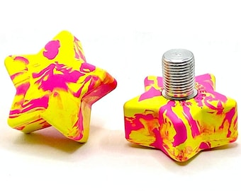 ROLLERSTUFF TWINKLE TOES Disco Lemonade Star Toe Stops (Pair)