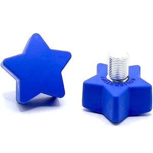 ROLLERSTUFF TWINKLE TOES Star Toe Stops, Dallas Cowboy Blue (Pair)