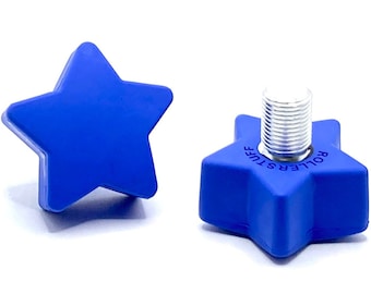 ROLLERSTUFF TWINKLE TOES Star Toe Stops, Dallas Cowboy Blue (Pair)